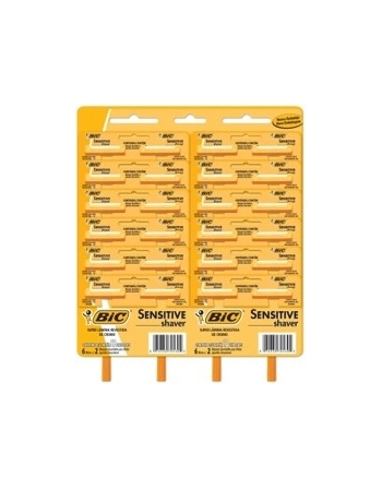 BIC BARBEADOR SENSITIVE SHAVER C/12X2 CT