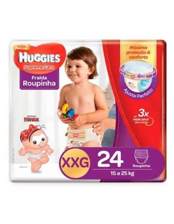 FRALDA HUGGIES MEGA XXL 24UN SUPR CAR