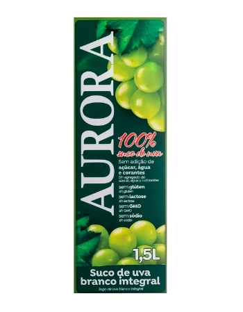 SUCO UVA AURORA TP 1,5L INTEGRAL BRANCO