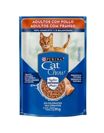 CAT CHOW 85G SACHE AD FRANGO AO MOLHO